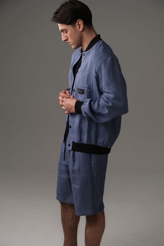 Бомбер The Hills Голубой