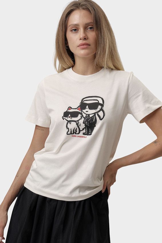 Футболка Karl Lagerfeld Молочный