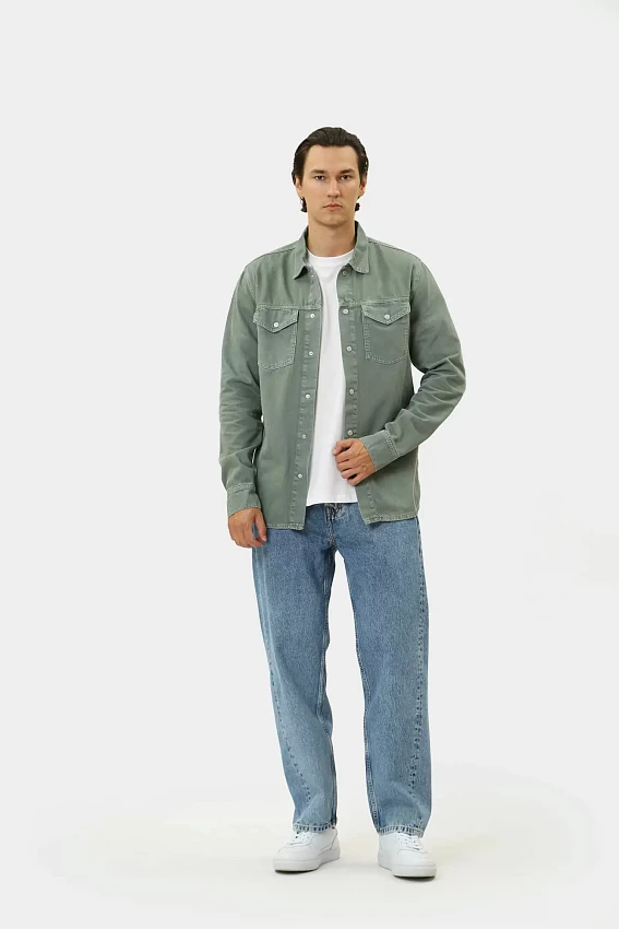 Рубашка с длинным рукавом Pepe Jeans Зеленый