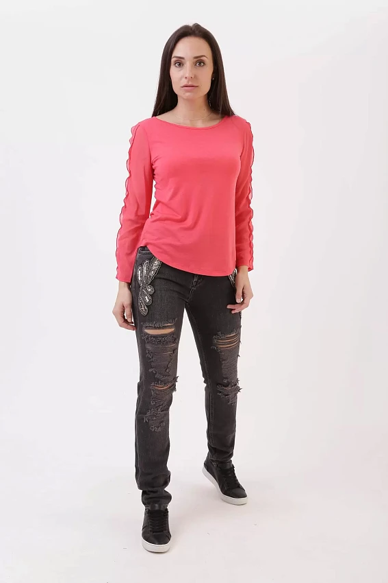 Футболка лонгслив Armani Exchange Розовый