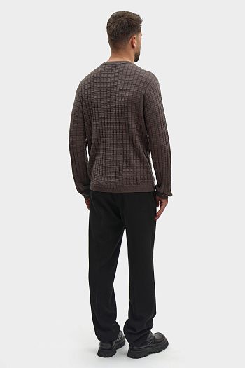 Джемпер шерстяной черный Emporio Armani