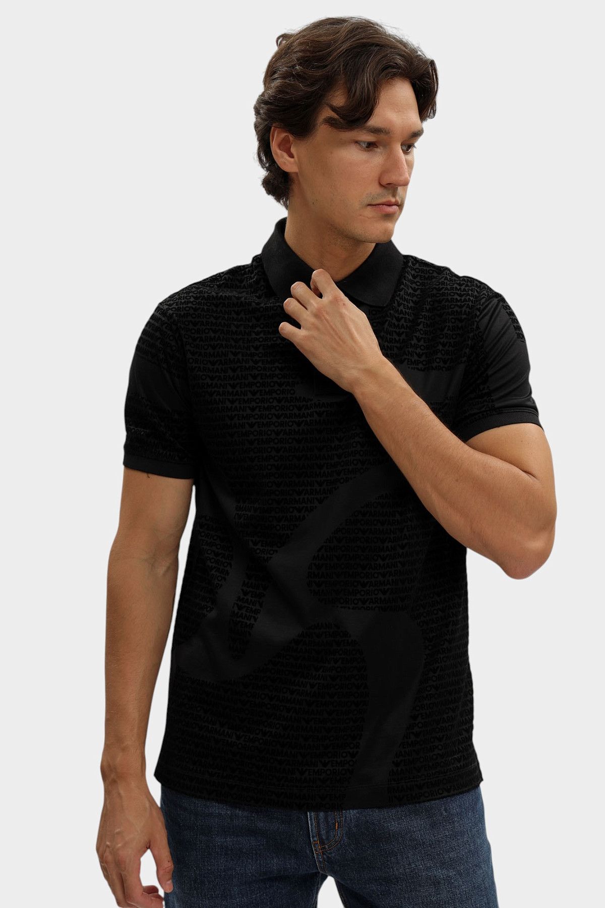 Футболка Поло Emporio Armani Черный