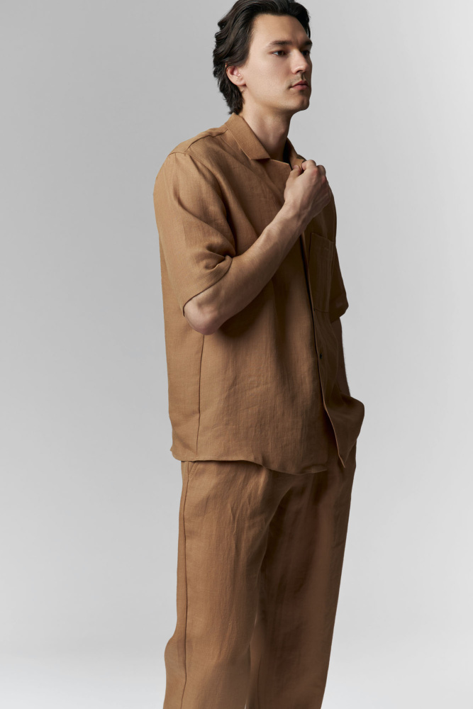 M-251-TH-56-0122 Рубашка с коротким рукавом The Hills Бежевый