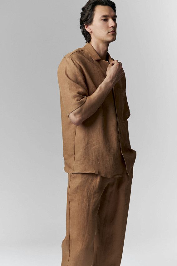 Рубашка с коротким рукавом The Hills Бежевый