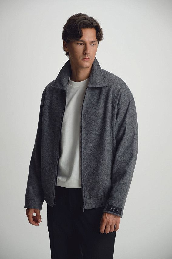 Бомбер The Hills Серый