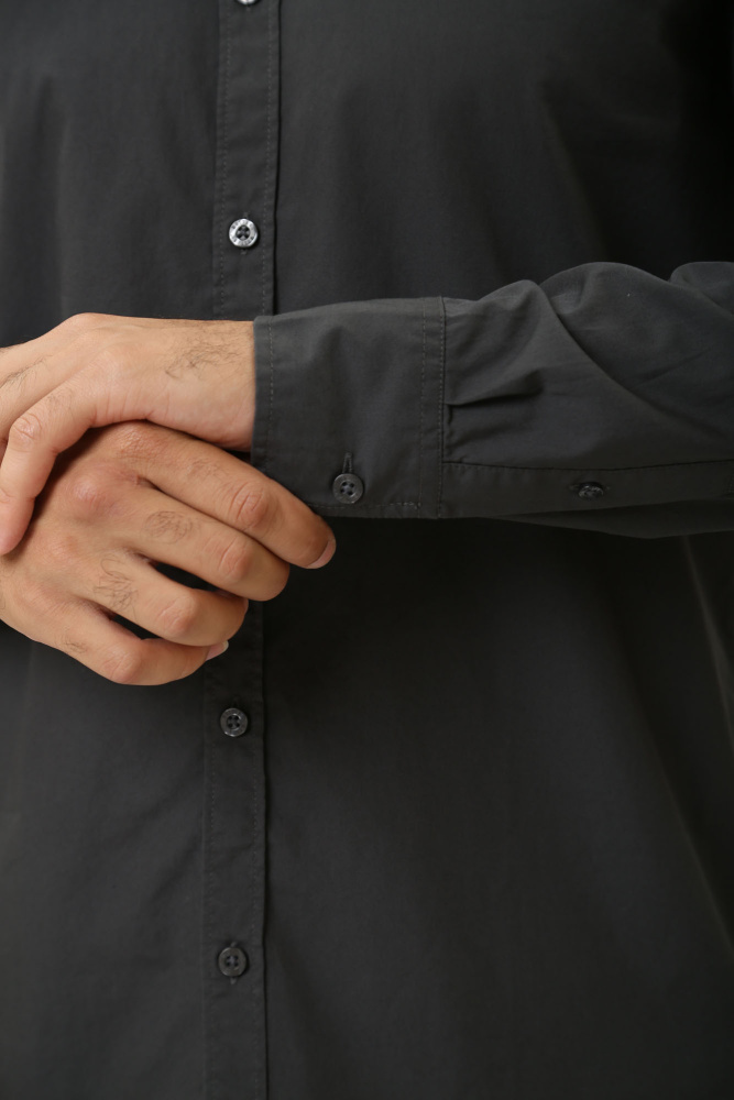 1015618 Рубашка с длинным рукавом Mustang Черный