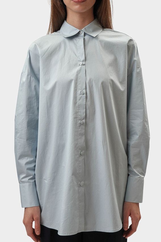 Рубашка с длинным рукавом Armani Exchange Голубой