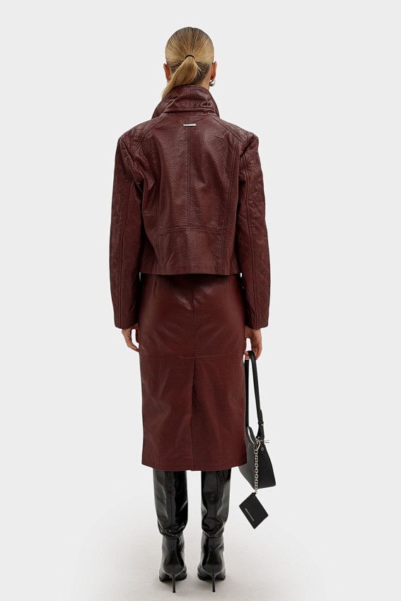 Кожаная куртка Armani Exchange