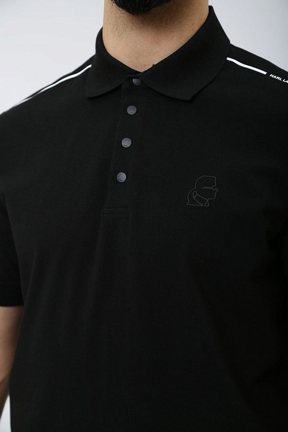 Поло Karl Lagerfeld Черный