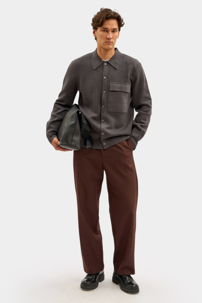 M-252-SK-50-003 Кардиган The Hills Серый