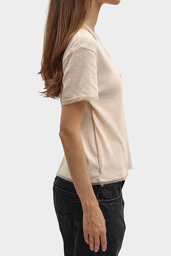 Футболка хлопковая бежевая Pepe Jeans