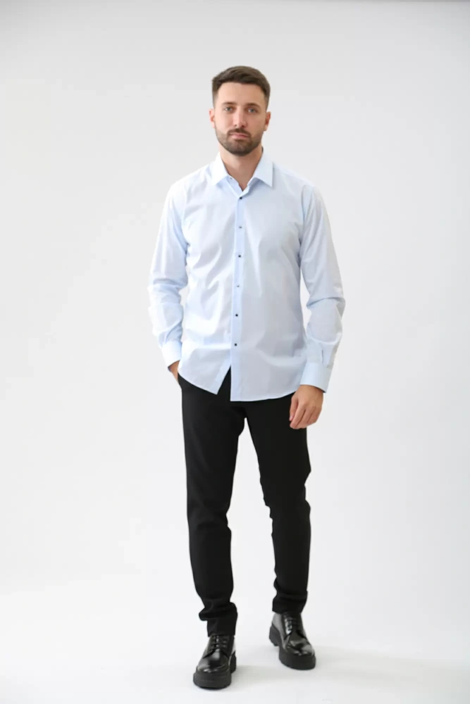 500699_605000 Сорочка д/р Karl Lagerfeld Голубой