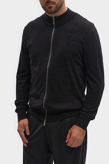 Свитшот хлопковый черный Bikkembergs