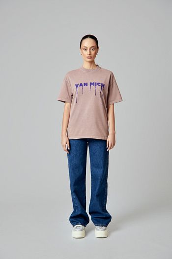 Футболка хлопковая розовая Van Mich