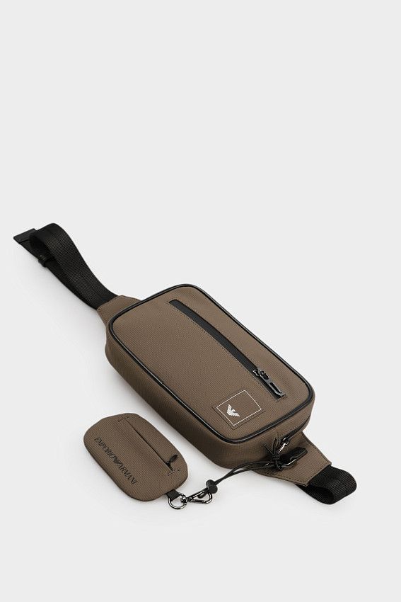 Сумка поясная Emporio Armani Коричневый