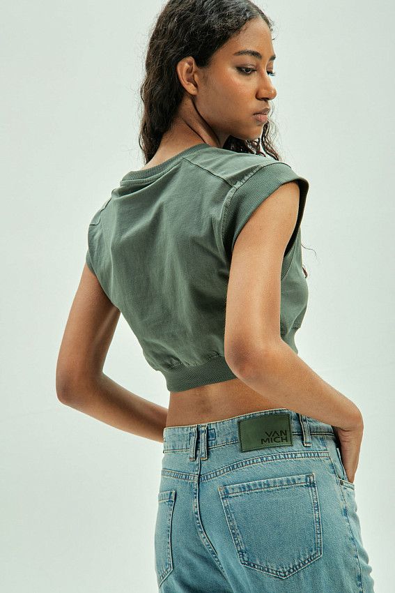Кроп-топ Van Mich Зеленый