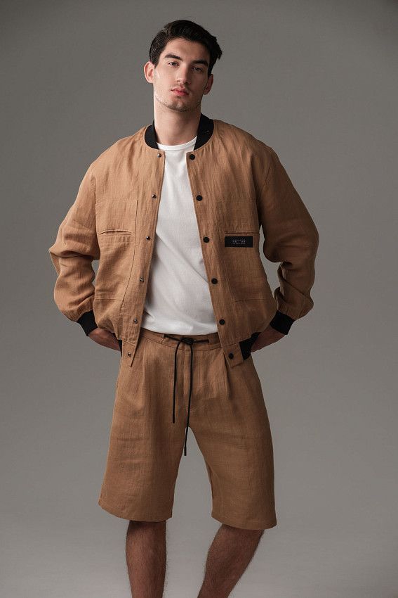 Бомбер The Hills Бежевый