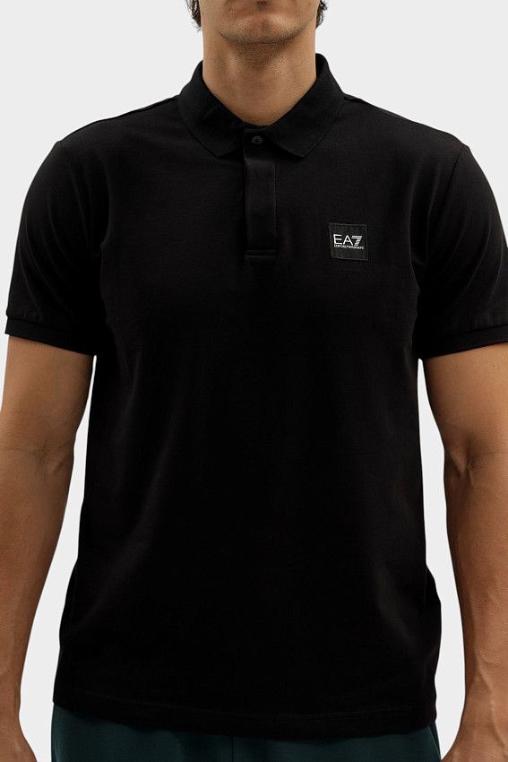 Поло EA7 Черный