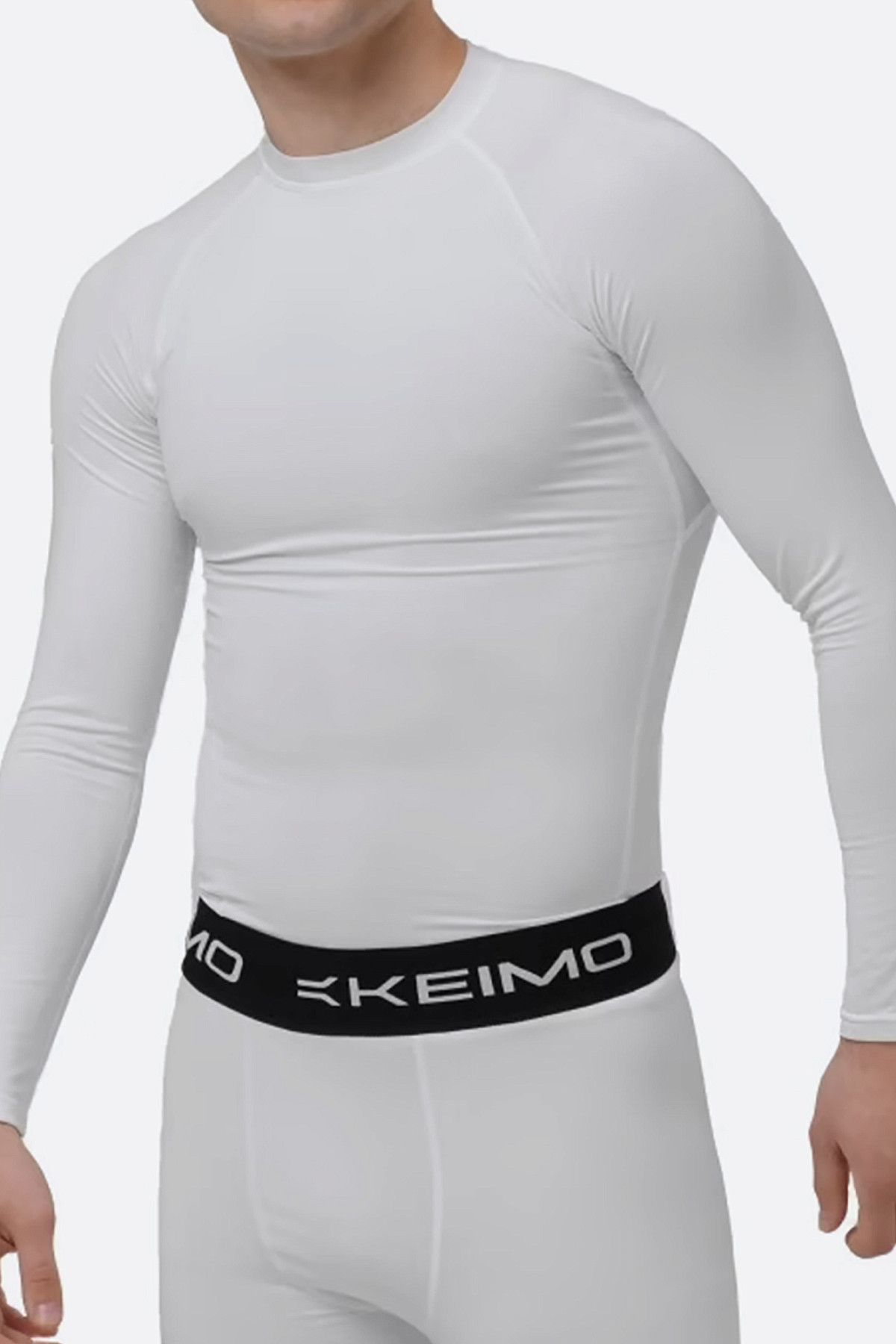 Лонгслив компрессионный Keimo Белый