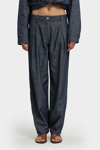 Брюки хлопковые синие Armani Exchange
