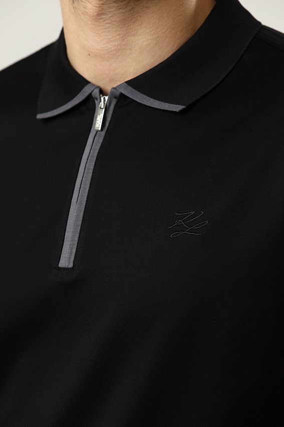 Поло Karl Lagerfeld Черный