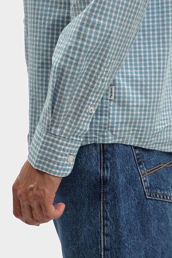 Рубашка хлопковая голубая Pepe Jeans