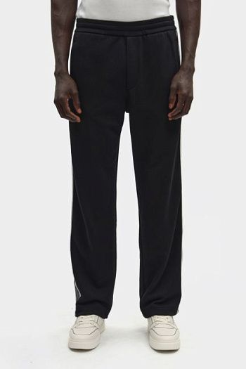 Брюки спортивные хлопковые черные Emporio Armani