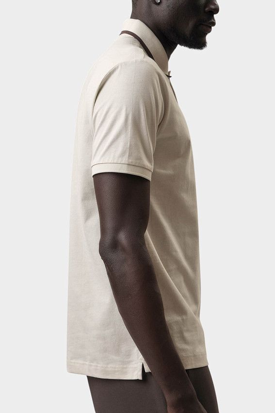 Поло EA7 Бежевый