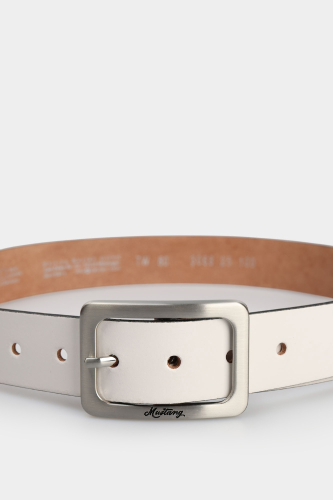 MW3068L25 Ремень Mustang Белый