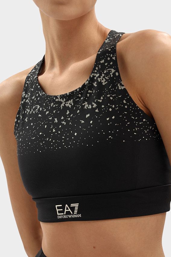 Топ спортивный EA7 Черный