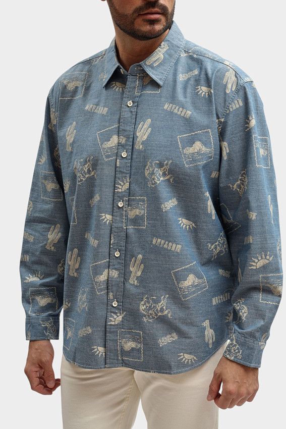 Рубашка Mustang Синий