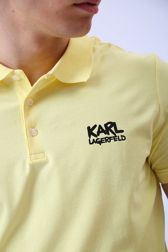 Поло  Karl Lagerfeld Желтый