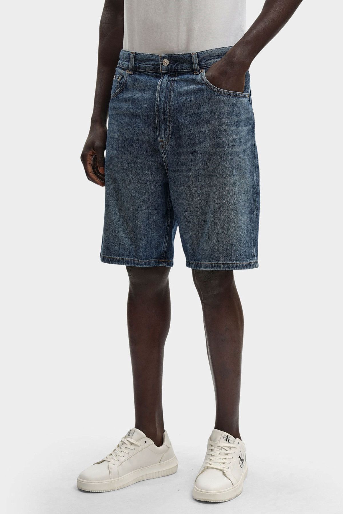 Шорты джинсовые Calvin Klein Jeans Синий