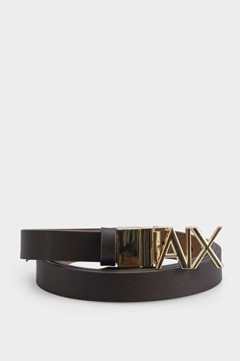 Ремень черный кожаный Armani Exchange