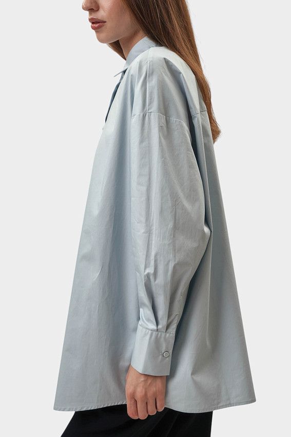 Рубашка с длинным рукавом Armani Exchange Голубой