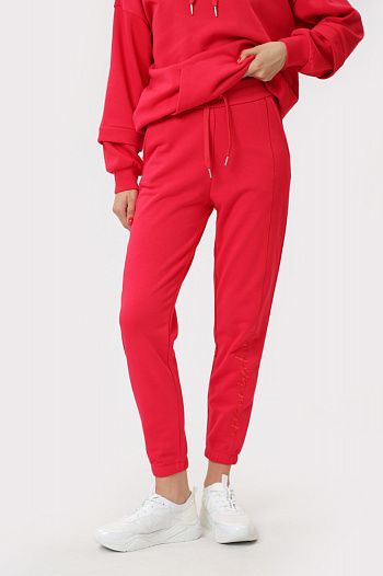 Брюки спортивные хлопковые красные Armani Exchange