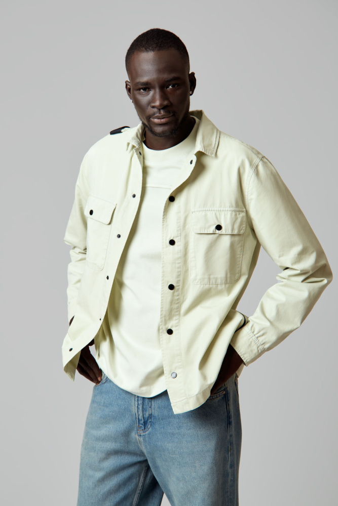 VM-OMA-46-346 Рубашка с длинным рукавом Van Mich Зеленый