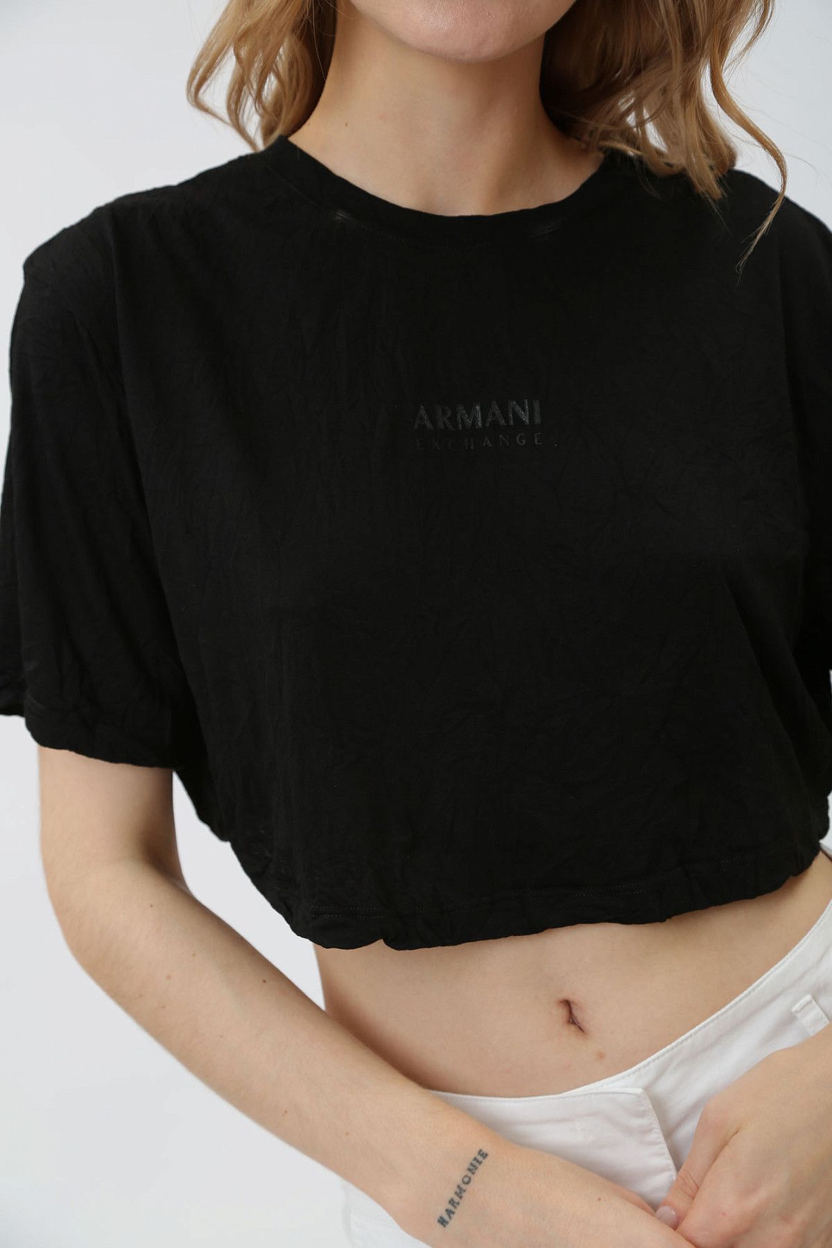 Кроп-топ Armani Exchange Черный