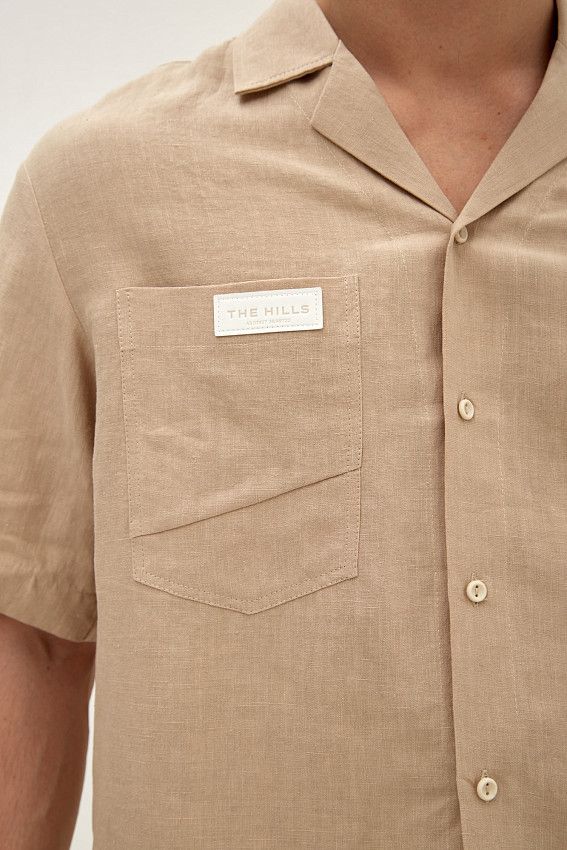 Рубашка с коротким рукавом The Hills Бежевый