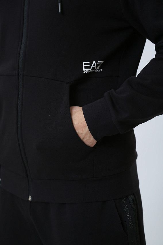 Толстовка с капюшоном EA7 Черный