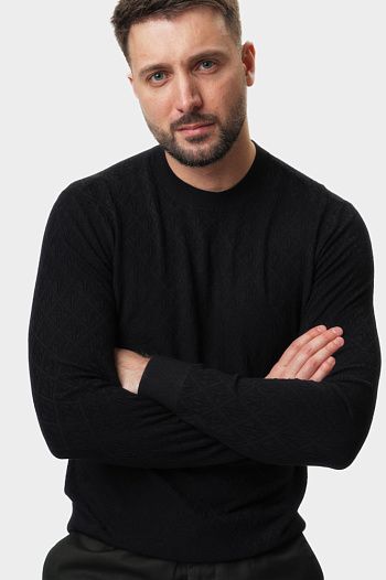 Джемпер из вискозы синий Armani Exchange