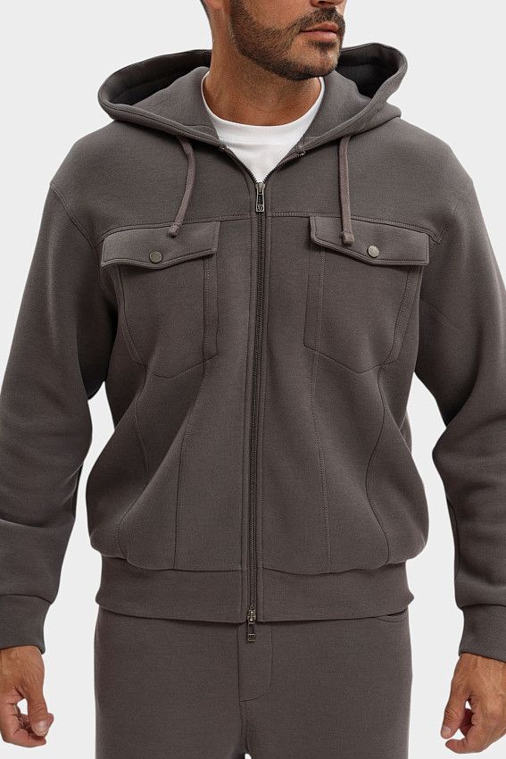 Толстовка с капюшоном Armani Exchange Серый