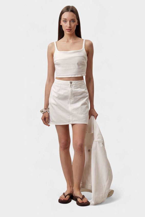 Юбка джинсовая Calvin Klein Jeans Белый