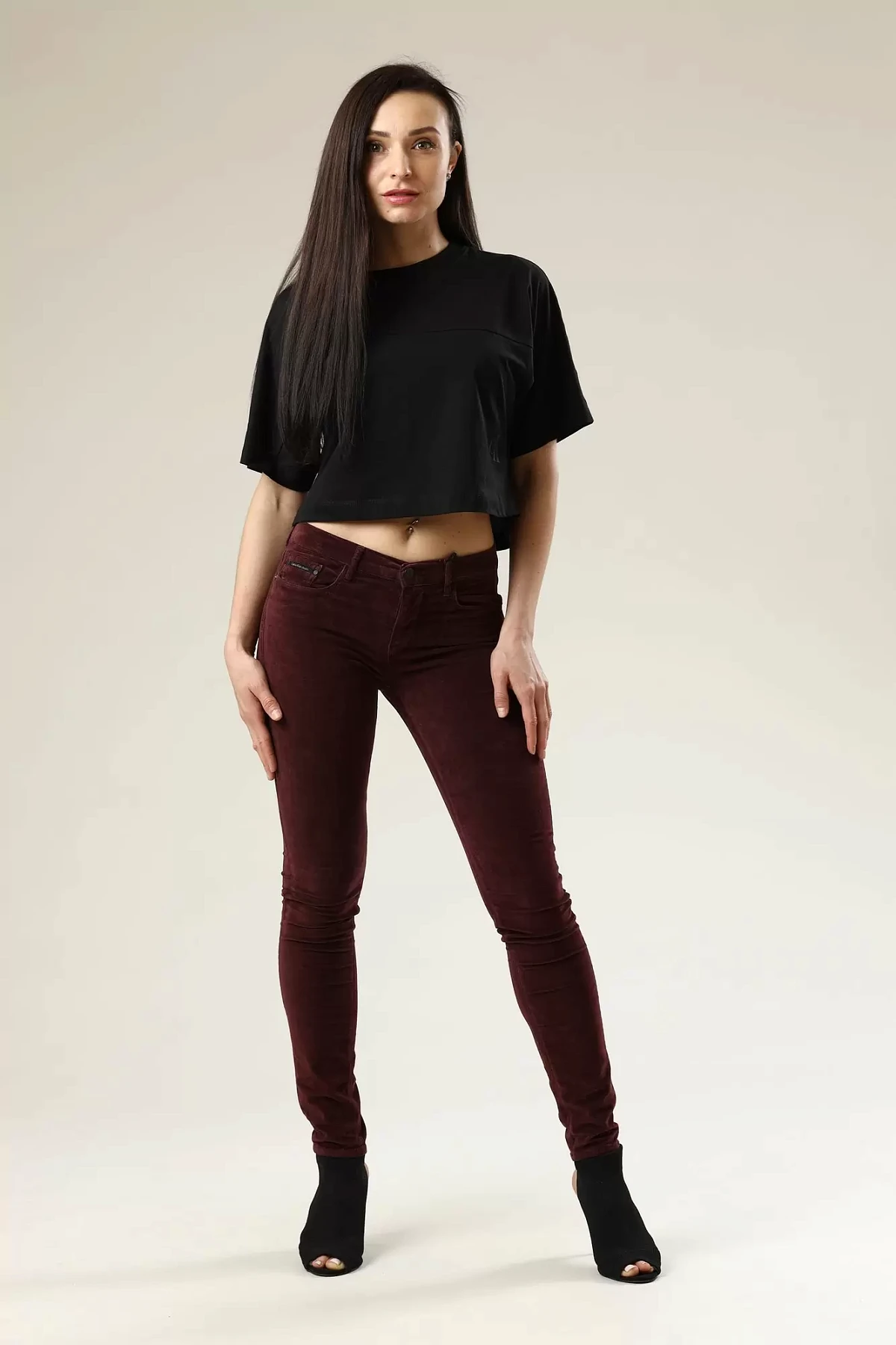 Брюки Calvin Klein Jeans Бордовый