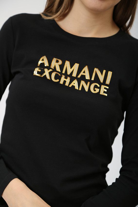Лонгслив Armani Exchange Черный