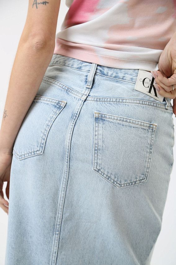 Юбка джинсовая Calvin Klein Jeans Голубой