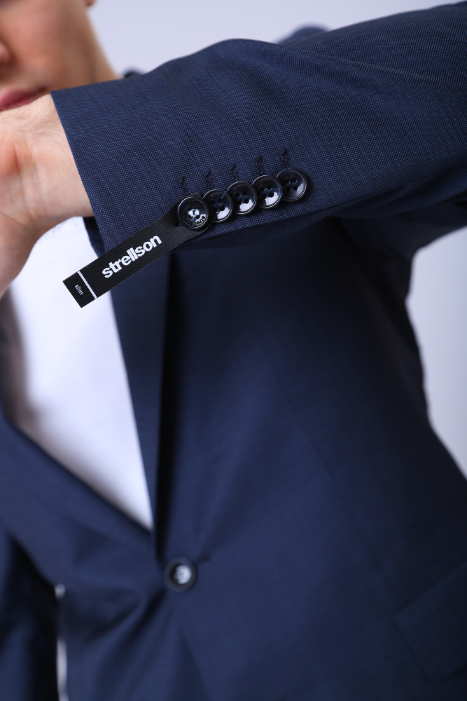 30026330_10011668 Пиджак классический  Strellson Голубой