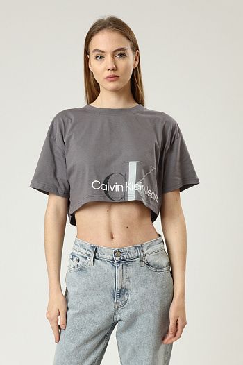 Футболка кроп-топ Calvin Klein Jeans Calvin Klein Jeans