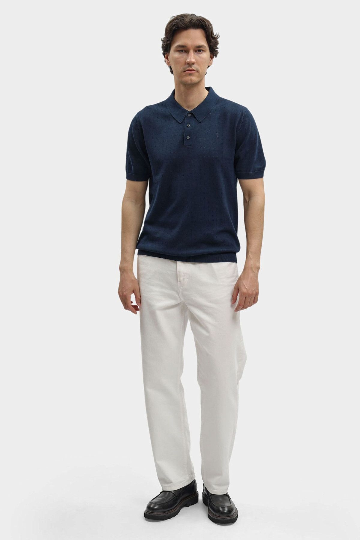 Поло трикотажное Trussardi Синий