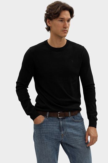 Джемпер  из вискозы черный Trussardi